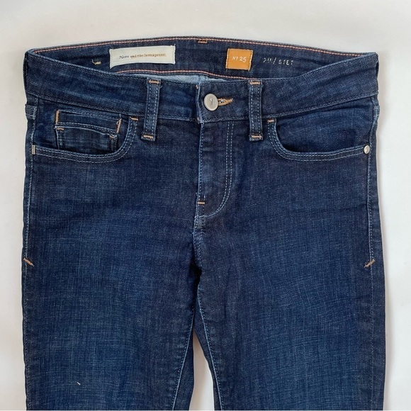 Anthropologie Pilcro & the Letterpress Stet Mid-rise Jeans Dark Rinse Size 25 - Picture 5 of 12